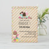 Heerlijke Ice Cream & Float Sweet Dessert Verjaard Kaart (Staand voorkant)