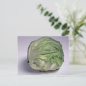 Heerlijke ijsbergsla briefkaart (Staand voorkant)