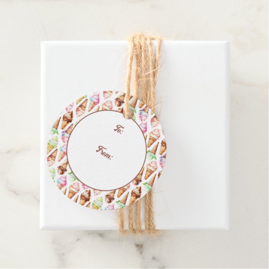 Heerlijke ijskegels bedankjes labels (In situ)