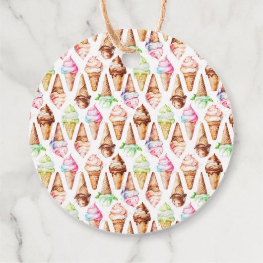 Heerlijke ijskegels bedankjes labels (Achterkant)