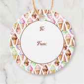 Heerlijke ijskegels bedankjes labels (Voorkant)