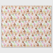 Heerlijke ijskegels cadeaupapier (Vlak)