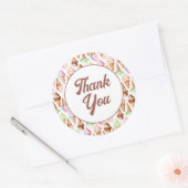 Heerlijke ijskegels ronde sticker (Envelop)