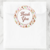 Heerlijke ijskegels ronde sticker (Tas)