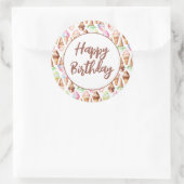 Heerlijke ijskegels ronde sticker (Tas)