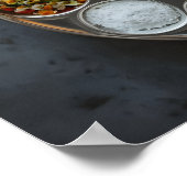 Heerlijke Indiase Hindoe Veg Thali Poster (Hoek)