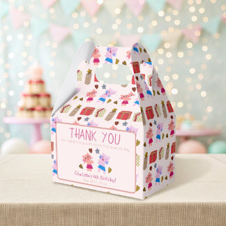 Heerlijke katten met cadeaus Kinder Roze Verjaarda Bedankdoosjes