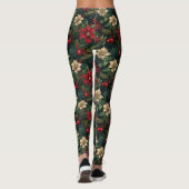 Heerlijke kerst chinoiserie floral leggings (Achterkant)