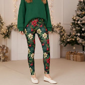 Heerlijke kerst chinoiserie floral leggings