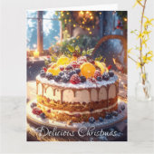HEERLIJKE KERST KAART (Gele Bloem)