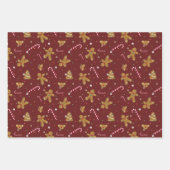 Heerlijke kerst koekjes en peperkoek mannen inpakpapier vel (Voorkant 2)