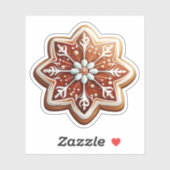 Heerlijke kerstdesserts Star Geweldige Cookie Sticker (Vel)