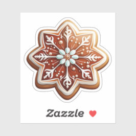 Heerlijke kerstdesserts Star Geweldige Cookie Sticker