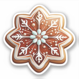 Heerlijke kerstdesserts Star Geweldige Cookie Sticker