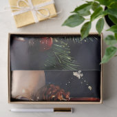 Heerlijke kerstkoekjes op een feestelijk Bord dec Tissuepapier (Geschenk)