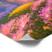 Heerlijke kleuren langs de rivieroever poster (Hoek)