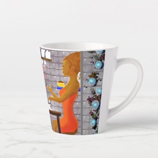 Heerlijke koffie met een kopje vriendschap latte mok (Rechts)