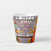 Heerlijke koffie met een kopje vriendschap latte mok (Voorkant)