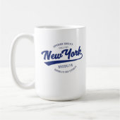 heerlijke koffie mok met NEW YORK badge (Links)