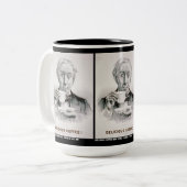 Heerlijke koffie! tweekleurige koffiemok (Voorkant links)