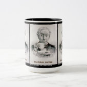 Heerlijke koffie! tweekleurige koffiemok (Center)