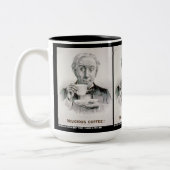 Heerlijke koffie! tweekleurige koffiemok (Links)