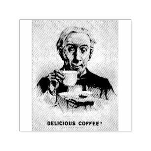 Heerlijke koffie! zelfinktende stempel