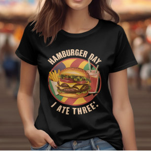 Heerlijke lekkernijen: hamburger, friet & Drink T-shirt