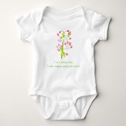 Heerlijke lente op een Baby Bodysuit (C) (Voorkant)