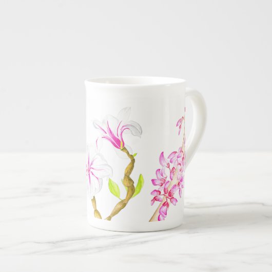 Heerlijke lente op een Bone China Mok (M, R) (Voorkant rechts)