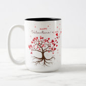 Heerlijke lieve Valentijnsdag Tweekleurige Koffiemok (Links)