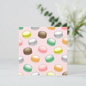 Heerlijke Macarons voor Sweet 16 Feestdagenkaart (Staand voorkant)