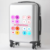 Heerlijke madeliefjes vinyl stickers (Koffer)
