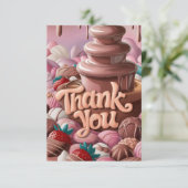 Heerlijke Magic Chocolate bedankkaart (Staand voorkant)