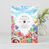 Heerlijke magische candyland verjaardag kaart (Staand voorkant)