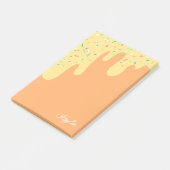 Heerlijke Mango Frosting Sprinkles Jouw naam Post-it® Notes (Schuin)