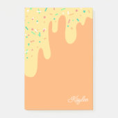 Heerlijke Mango Frosting Sprinkles Jouw naam Post-it® Notes (Voorkant)