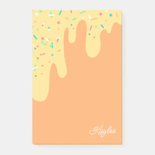 Heerlijke Mango Frosting Sprinkles Jouw naam Post-it® Notes