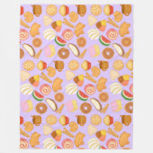 Heerlijke Mexicaanse Pan Dulce Sweet Bread Fleece Deken (Voorkant)