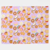 Heerlijke Mexicaanse Pan Dulce Sweet Bread Fleece Deken (Voorkant (Horizontaal))