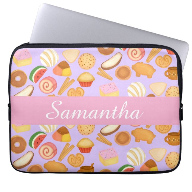 Heerlijke Mexicaanse Pan Dulce Sweet Bread Laptop Sleeve (Voorkant)