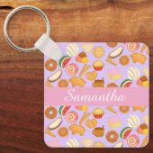 Heerlijke Mexicaanse Pan Dulce Sweet Bread Sleutelhanger (Voorkant)