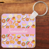 Heerlijke Mexicaanse Pan Dulce Sweet Bread Sleutelhanger (Achterkant)