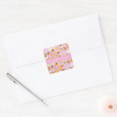 Heerlijke Mexicaanse Pan Dulce Sweet Bread Vierkante Sticker (Envelop)
