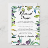 Heerlijke olijven Toscaanse Waterverf repetitie di Kaart (Voorkant)