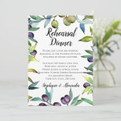 Heerlijke olijven Toscaanse Waterverf repetitie di Kaart (Staand voorkant)