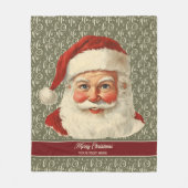 Heerlijke ouderwetse kerstdeken fleece deken (Voorkant)