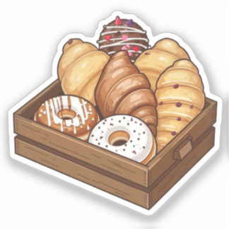 Heerlijke Pastry Box of Treats Sticker