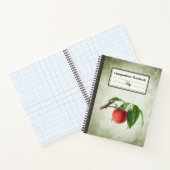 Heerlijke perzik in een branche gepersonaliseerde notitieboek (Binnen)