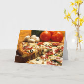 Heerlijke Pizza Kaart (Gele Bloem)